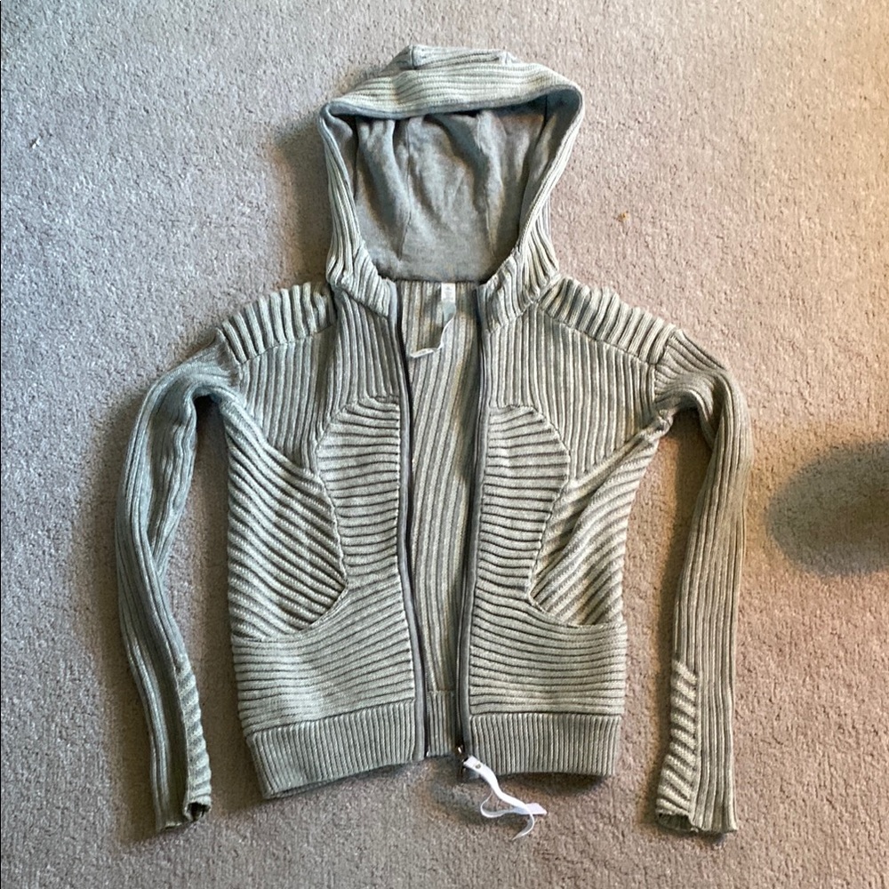Lululemon Athletica Gray Cardigan Sweater